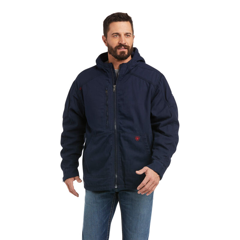 Chaqueta Ariat Fr Duralight Stretch Canvas Azul Marino Hombre - Chile 935-KCRDZN